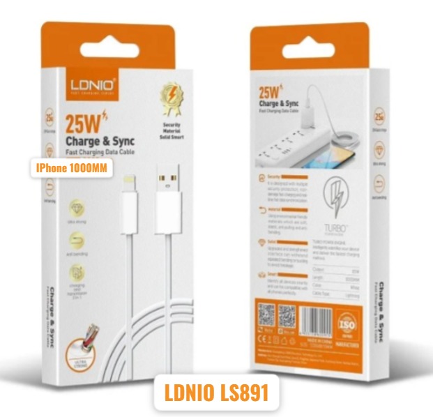 LDNIO LS891  IPHONE DATA CABLE 1000M